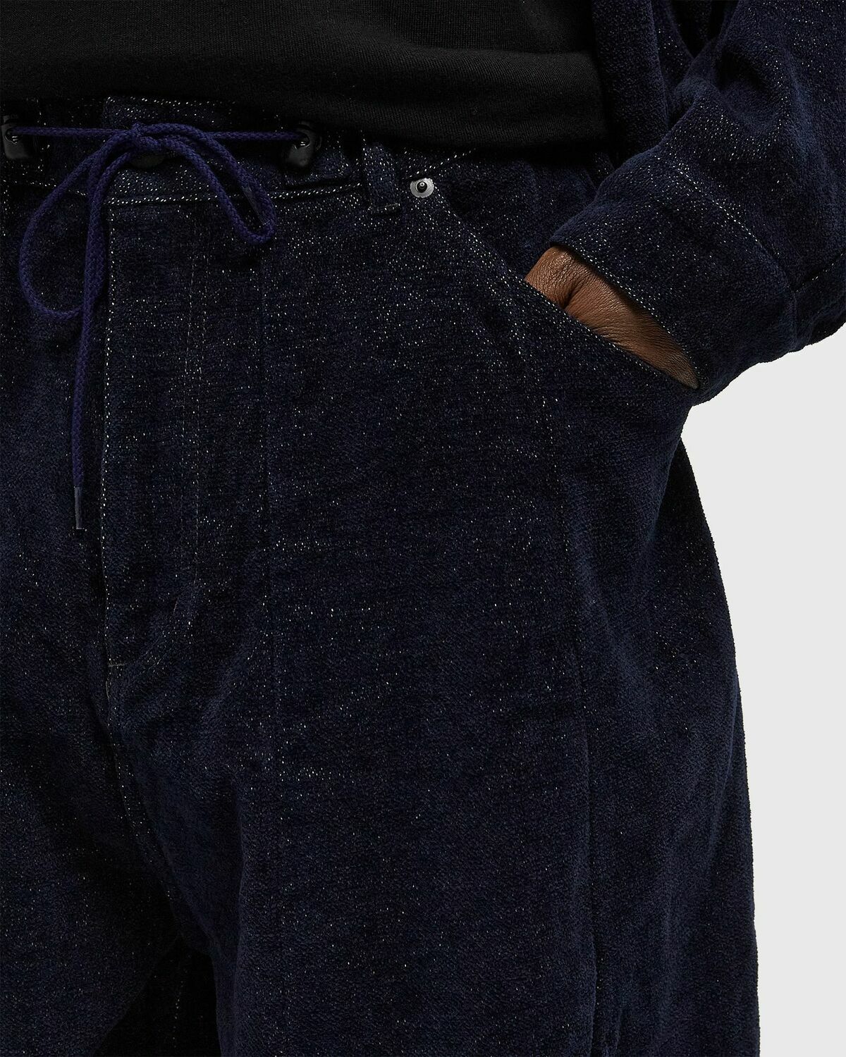 Needles H.D. Jean - Cotton / Washi Chenille Blue Mens Jeans