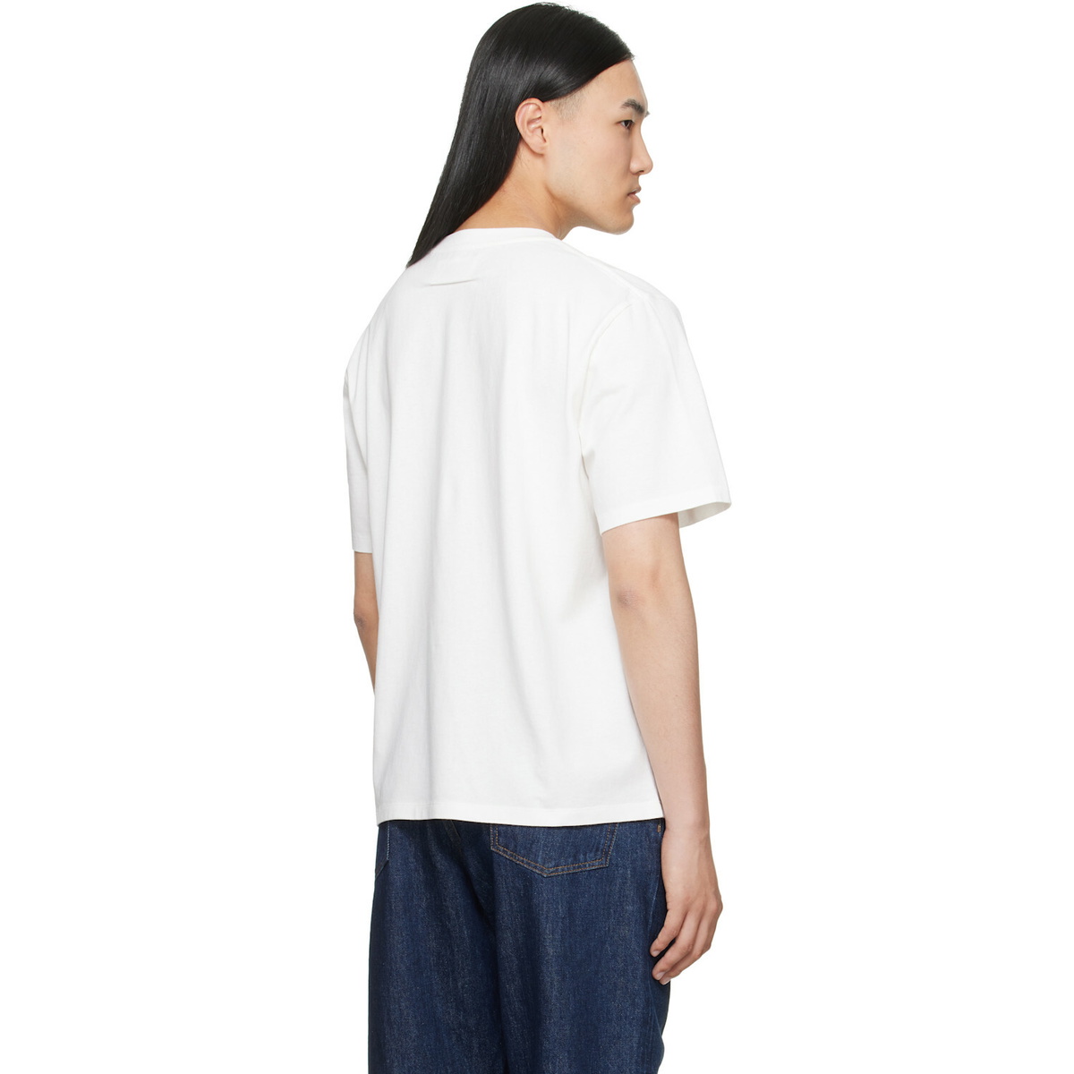 MM6 Maison Margiela Off-White Printed Logo T-shirt