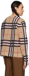 Burberry Beige Check Sweater