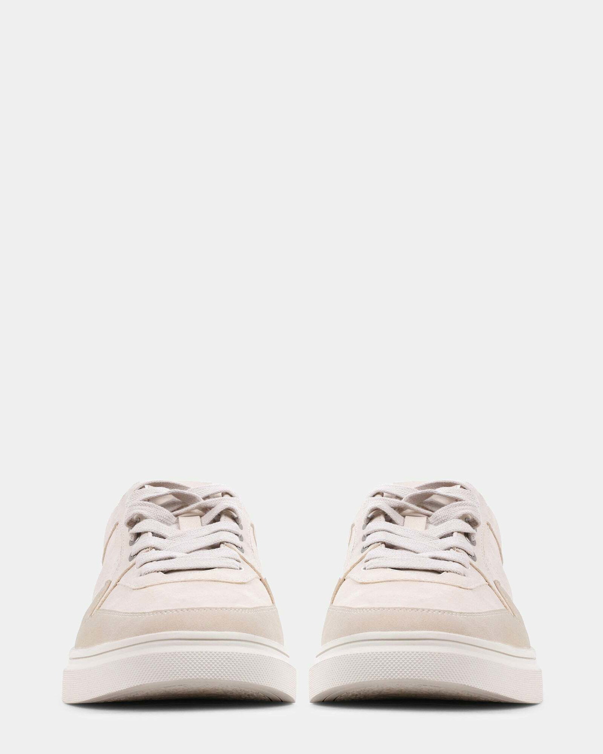 Steve Madden Scenario Sneakers in Cream Nubuck