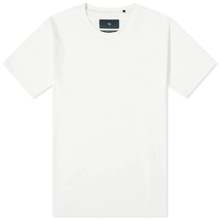 Photo: Y-3 Men's Relaxed Short Sleeve T-Shirt in Off White