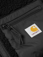Carhartt WIP - Prentis Logo-Appliquéd Nylon-Trimmed Fleece Gilet - Black