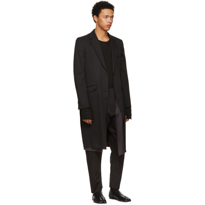 Nude:mm Black Long Sleeve Boiled Jersey T-Shirt