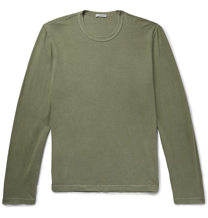Photo: James Perse - Combed Cotton-Jersey T-Shirt - Men - Green