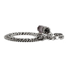 Alexander McQueen Silver Small Shaded Quartz Bracelet