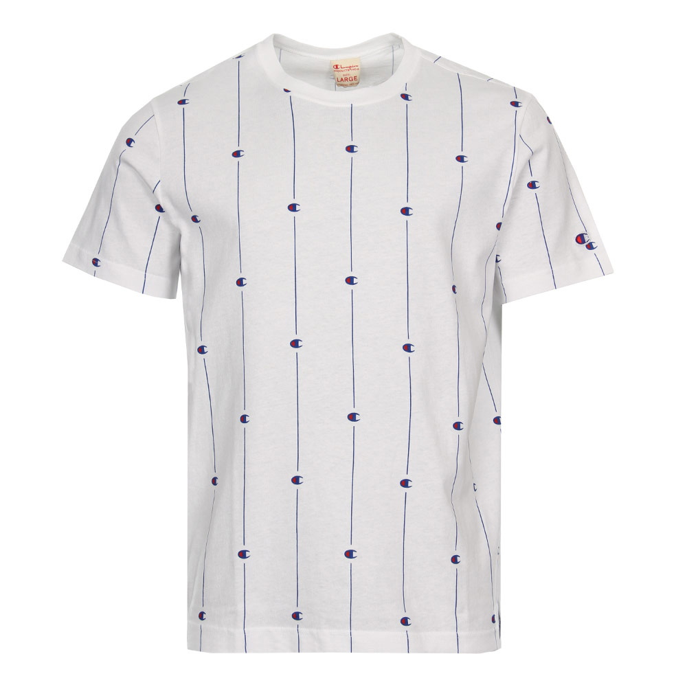 T-Shirt - Reverse Weave All Over White