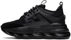 Versace Black Chain Reaction Sneakers