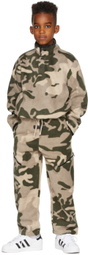 Essentials Kids Beige Camo Lounge Pants