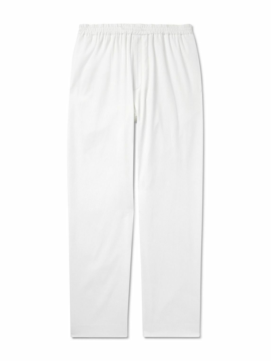 The Row - Jonah Wide-Leg Stretch Cotton and Cashmere-Blend