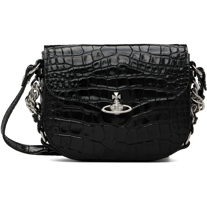 Photo: Vivienne Westwood Black Hunter Flap Crossbody Bag
