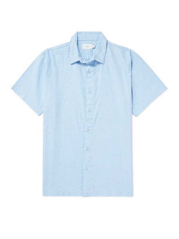 Photo: Onia - Linen-Blend Shirt - Blue