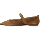 Le Monde Beryl Taupe Ballet Mary Jane Flats