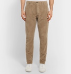 Altea - Slim-Fit Tapered Cotton-Corduroy Trousers - Beige