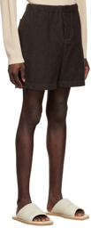 AURALEE Brown Organic Cotton Shorts