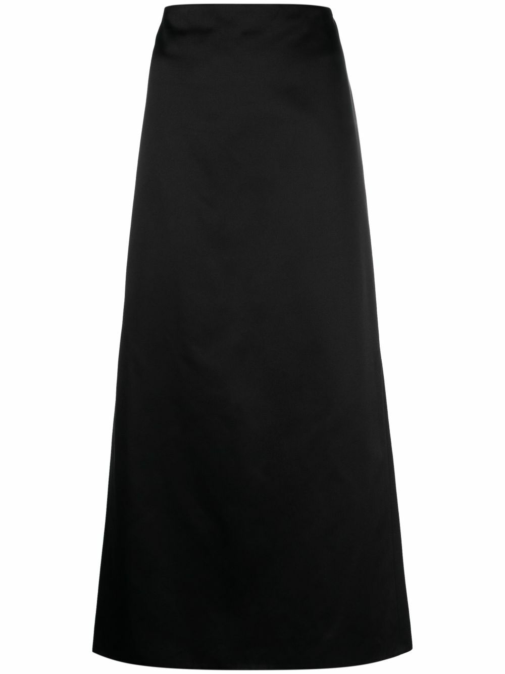Gucci Black Silk-Duchesse Maxi Skirt Gucci