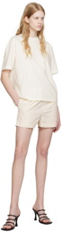 HOPE Off-White Beam Shorts