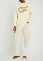 Billionaire Boys Club Script Logo-printed Cotton Sweatshirt Ecru