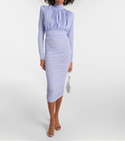 Alex Perry Ruched crêpe jersey midi dress