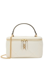 Tory Burch Kira Quilted Leather Vanity Case - White - One Size