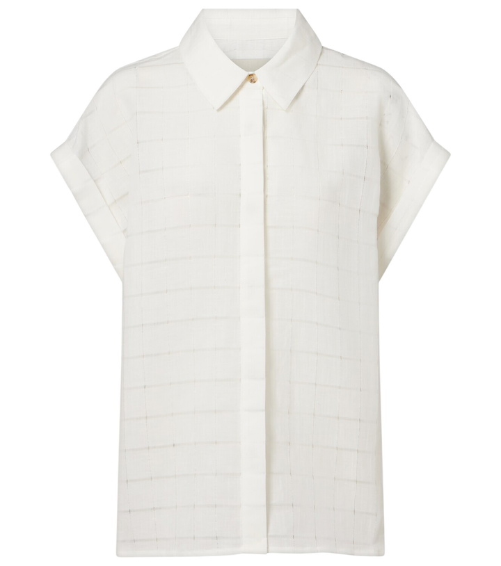 Photo: Asceno Andra linen and cotton checked shirt