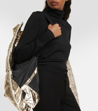 Jet Set Gardena metallic puffer vest