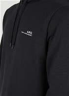 Item Logo Print Hooded Sweatshirt in Black