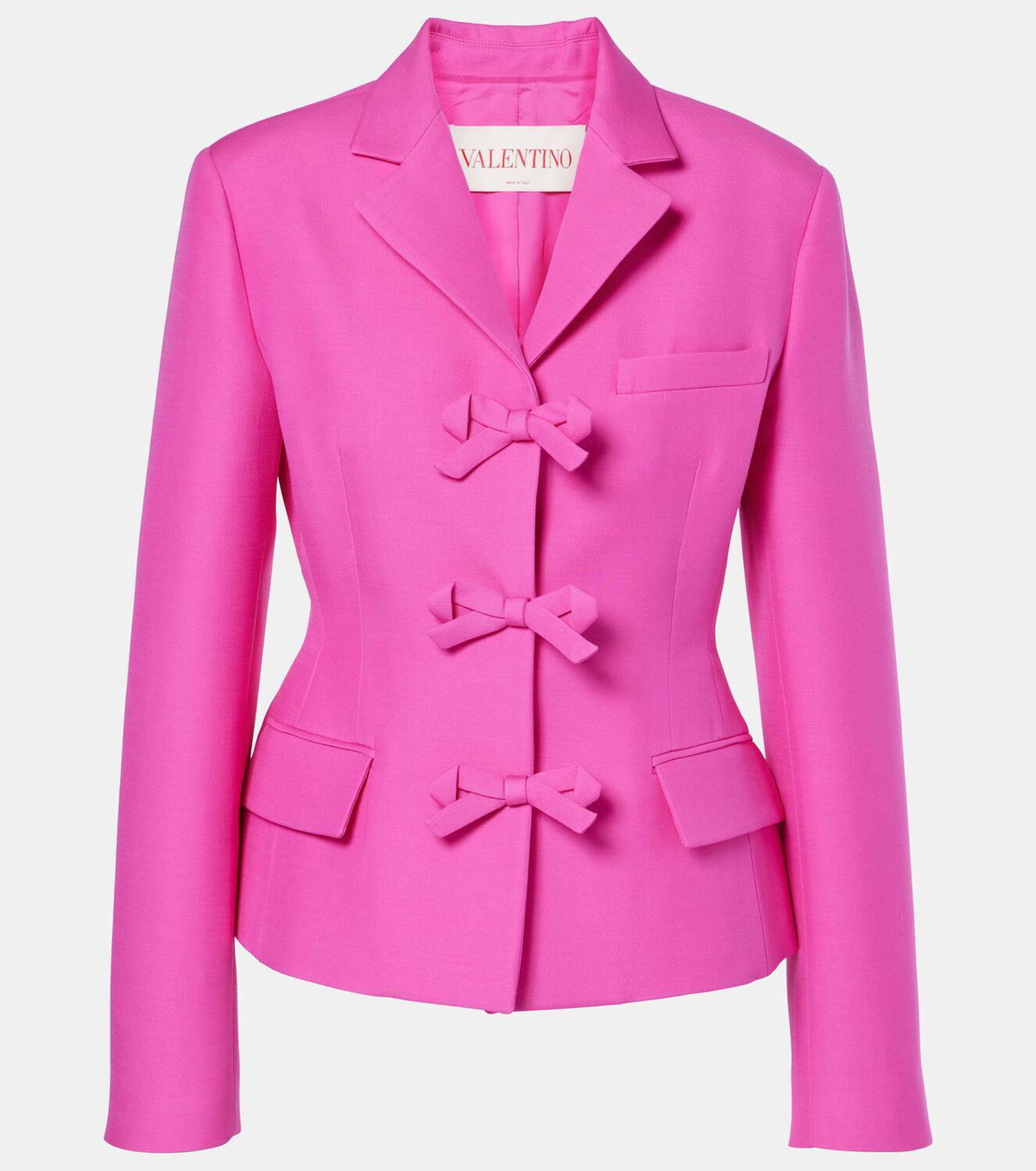 Valentino Crepe Couture bow-detail jacket Valentino