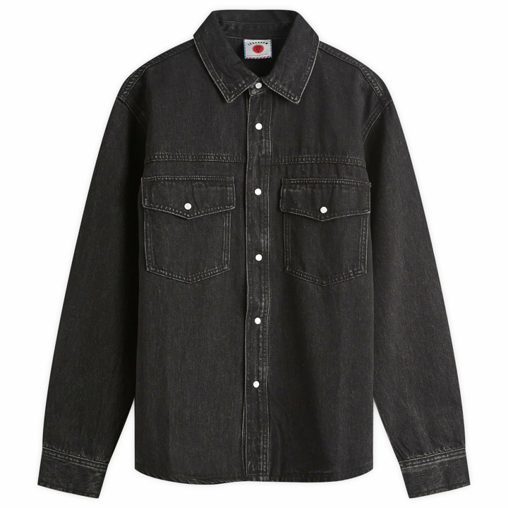 Photo: ICECREAM Men's Running Dog Denim Shirt in Black