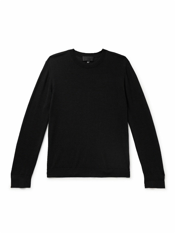 Photo: Nili Lotan - Cory Slim-Fit Wool and Silk-Blend Sweater - Black