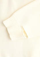 Helmut Lang Distressed Cotton-blend Jumper Ivory