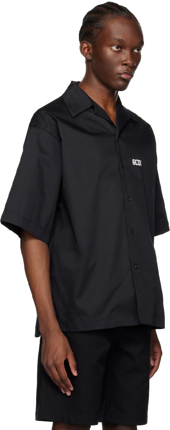 GCDS Black Printed Shirt