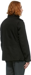 Yves Salomon Black Down Twill Jacket