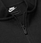 Nike - Slim-Fit Fleece-Back Cotton-Blend Jersey Zip-Up Sweatshirt - Men - Black