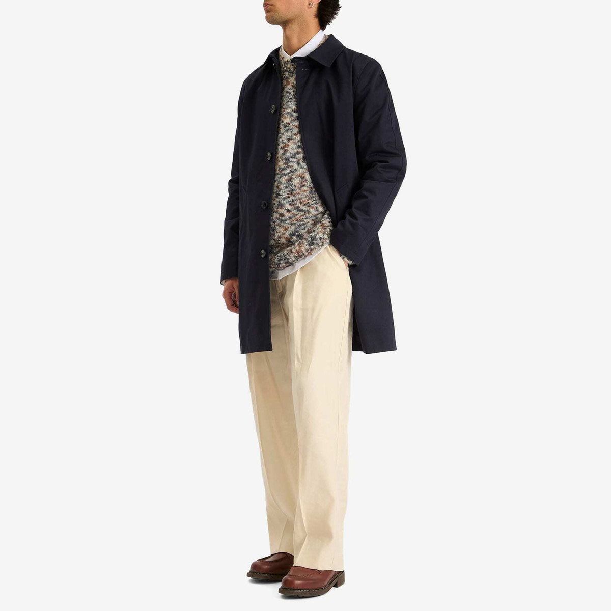 A.P.C. Men's City Mac in Dark Navy A.P.C.