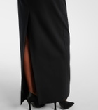 Nina Ricci Cutout virgin wool corset gown