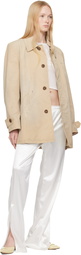 MM6 Maison Margiela White Satin Lounge Pants