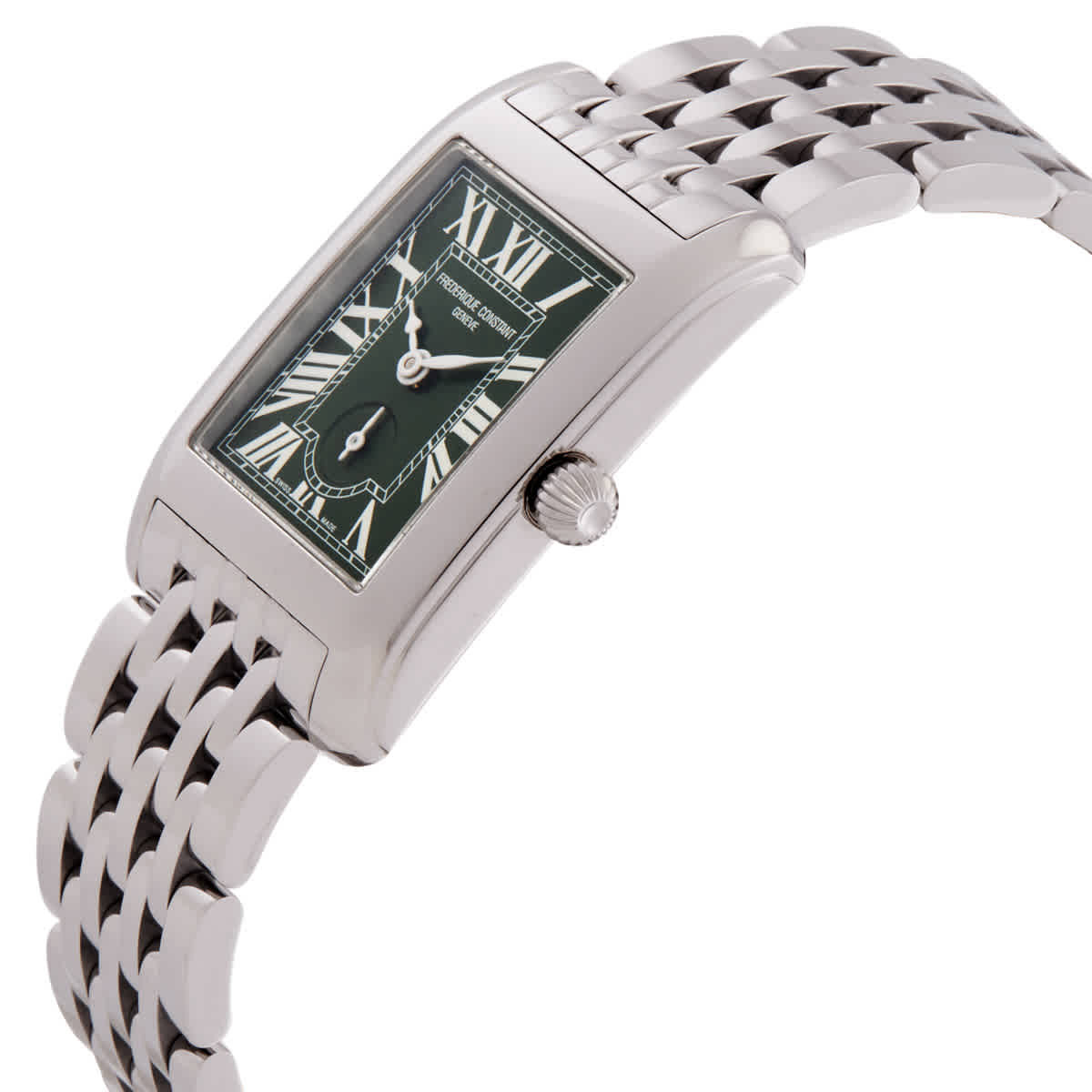 Frederique Constant Classics Carree Quartz Green Dial Watch FC-235GR2C6B