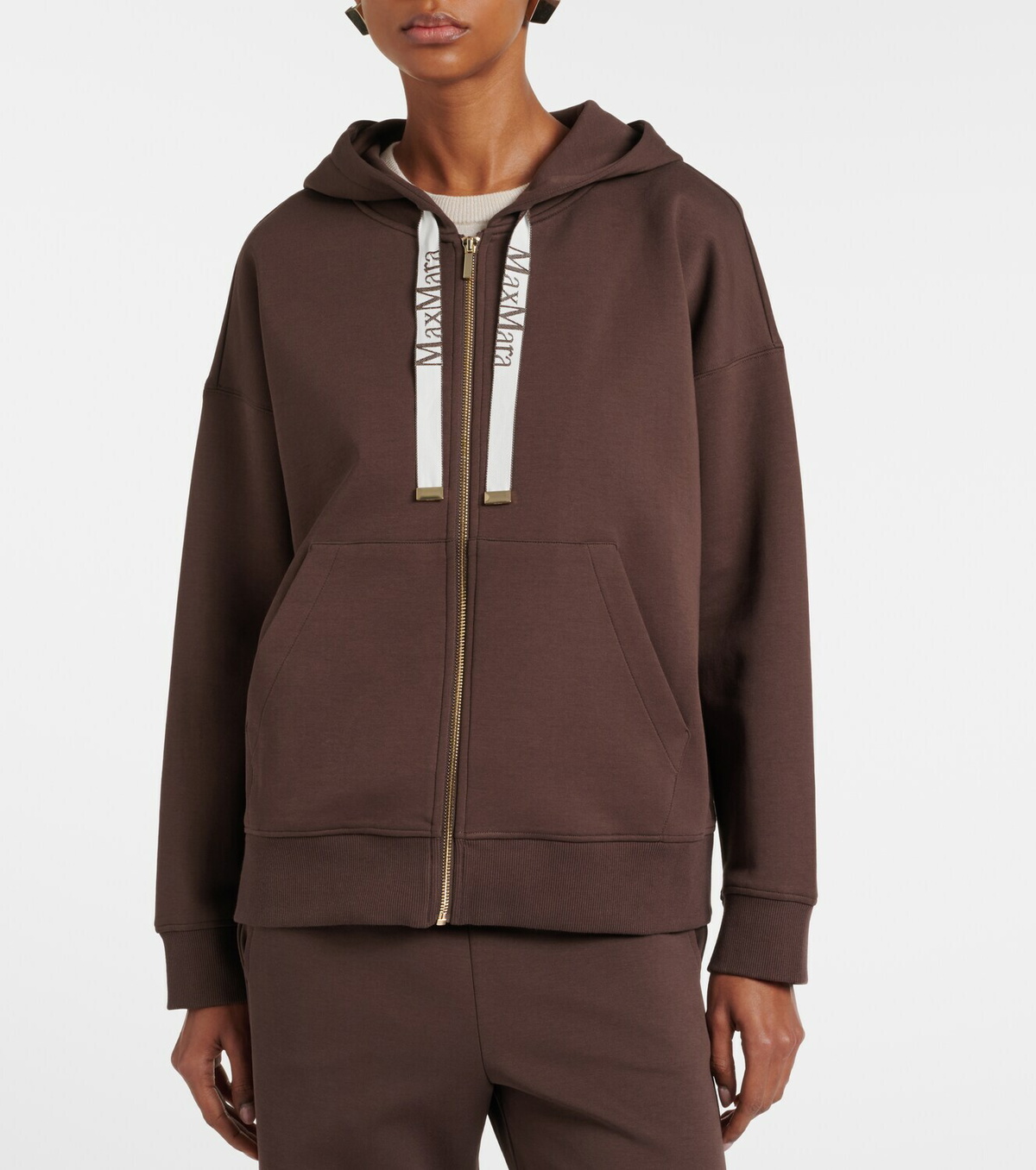 'S Max Mara Jour cotton-blend hoodie