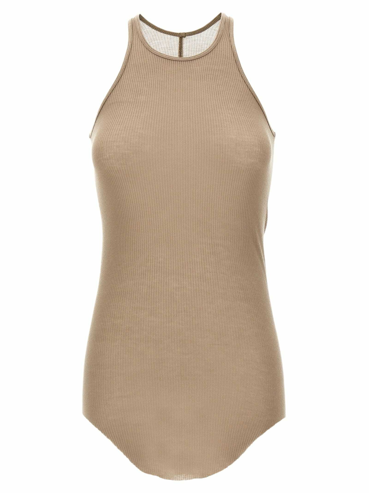 12ss Rick Owens リブタンクトップ　白【42】レーヨン　シルク RICK OWENS - TOPS - Rick Owens