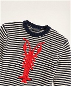 Brooks Brothers Men's Cotton Textured Lobster Intarsia Sweater | Navy