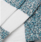 Corgi - Striped Cotton Socks - Blue