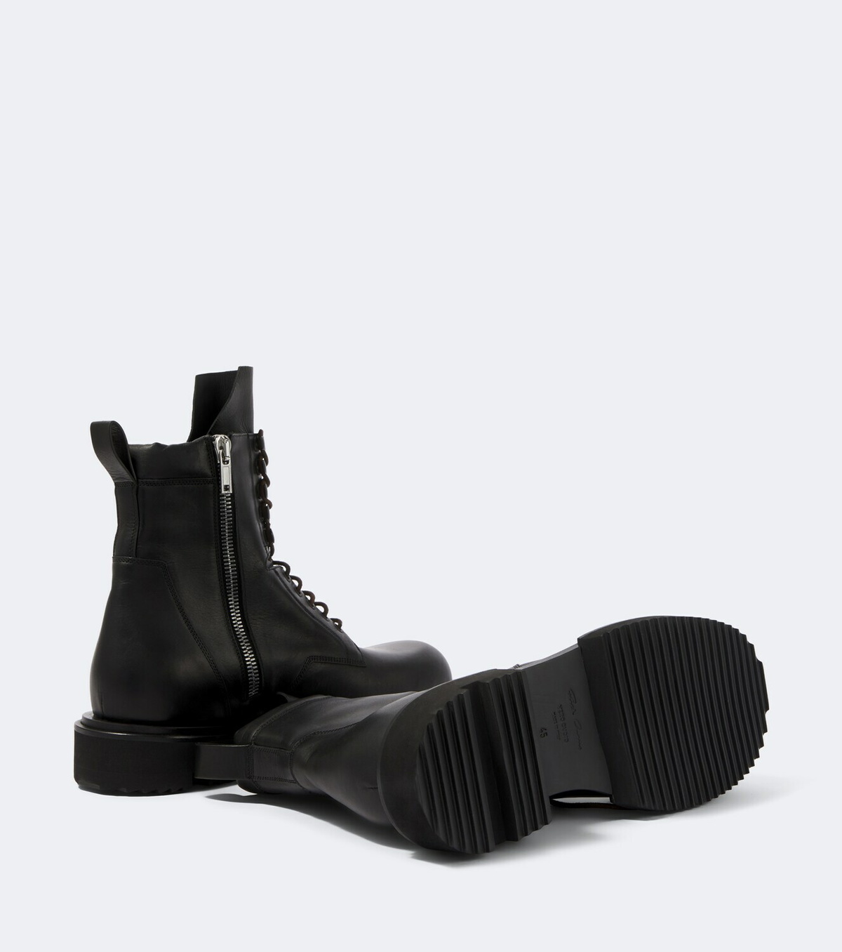 Rick Owens Army Gabe leather combat boots