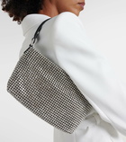 Self-Portrait Small crystal-embellished shoulder bag