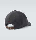 Brunello Cucinelli Logo virgin wool baseball cap