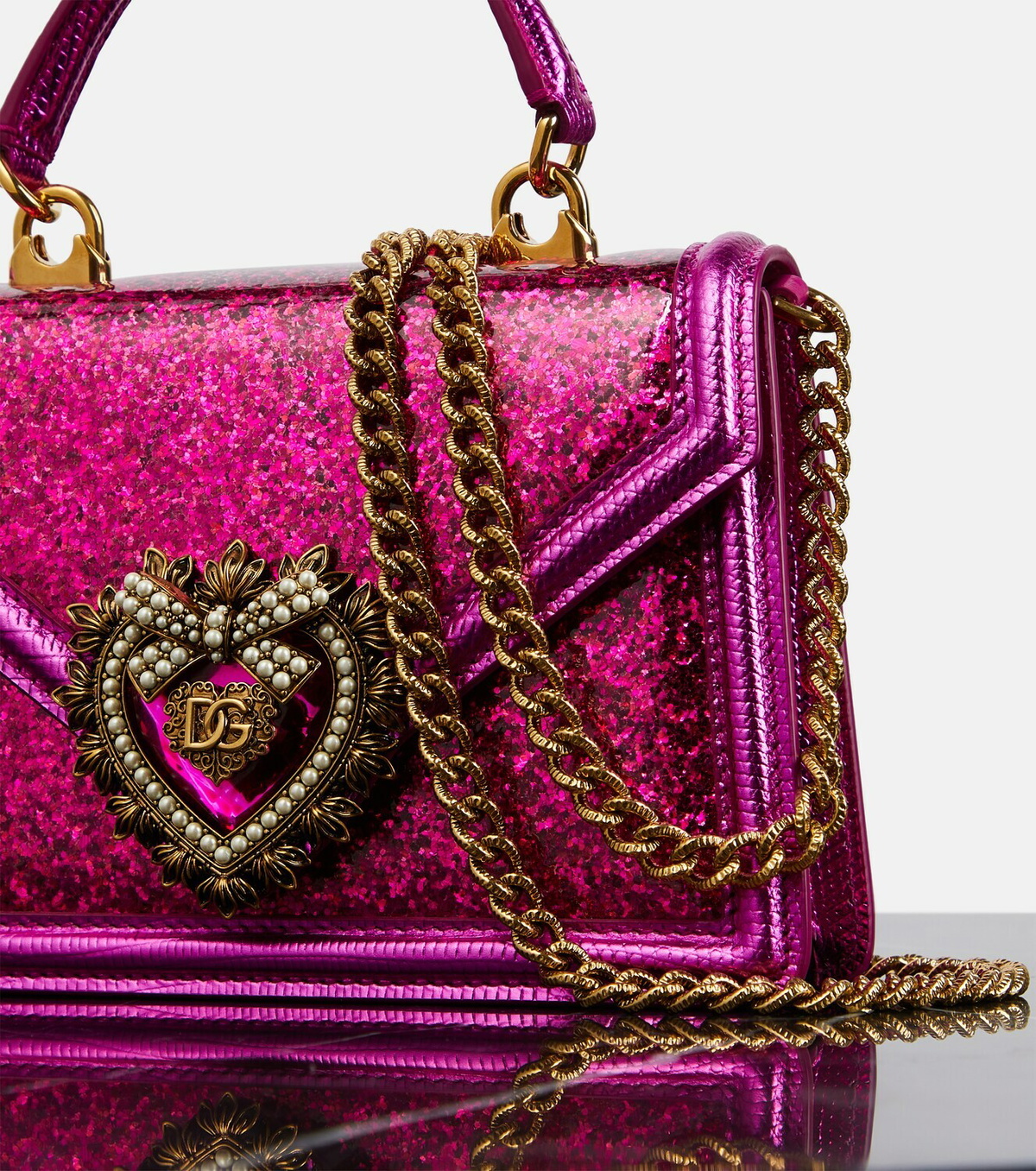 Dolce&Gabbana Devotion Small leather shoulder bag Dolce & Gabbana