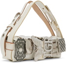 HODAKOVA Off-White Buckle Baguette Bag