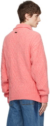 ADER error Pink Layered Collar Polo