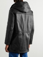 Yves Salomon - Shearling Hooded Coat - Black