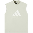 Adidas Men's Basketball Sleeveless Logo T-Shirt in Halo Green