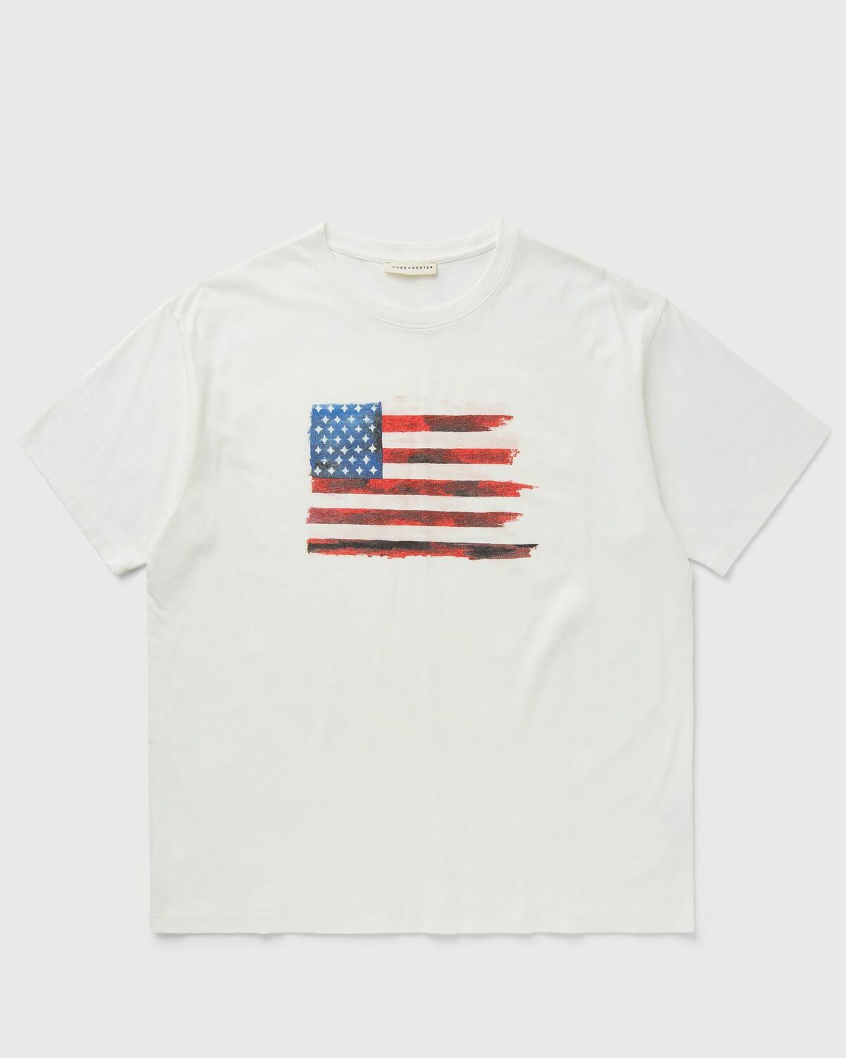 Duke & Dexter Duke American Flag Tee White Mens Shortsleefe